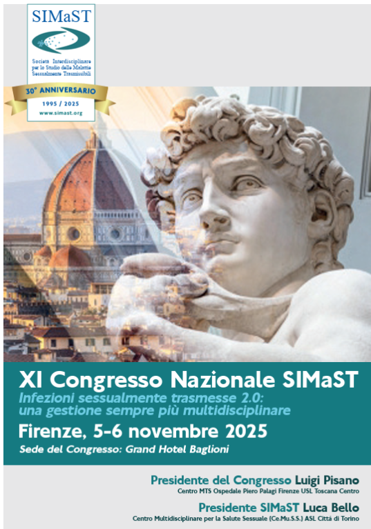 XI Congresso Nazionale SIMaST - Infezioni sessualmente trasmesse 2.0: una gestione sempre più multidisciplinare